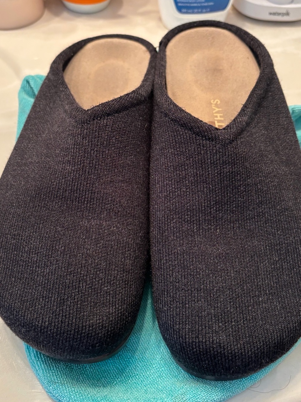 Rothy’s The Casual Clog in Soft Black (dark grey)  Size 9 1/2
